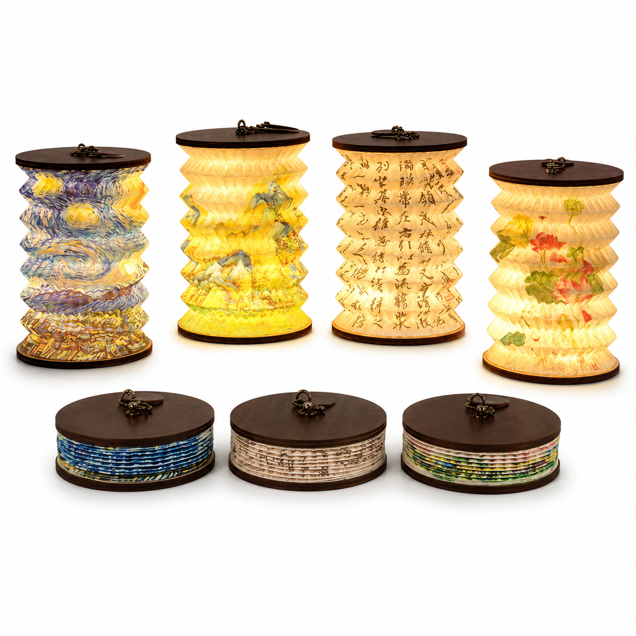 Rechargeable Foldable Lantern Night Light With Dimmer
