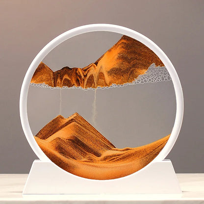 3D Moving Sandscape Glass Art Picture Home Decor
