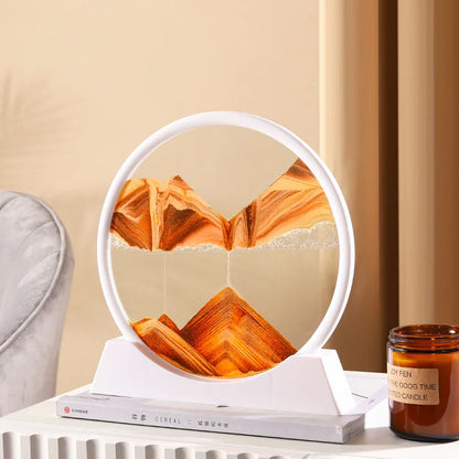 3D Moving Sandscape Glass Art Picture Home Decor